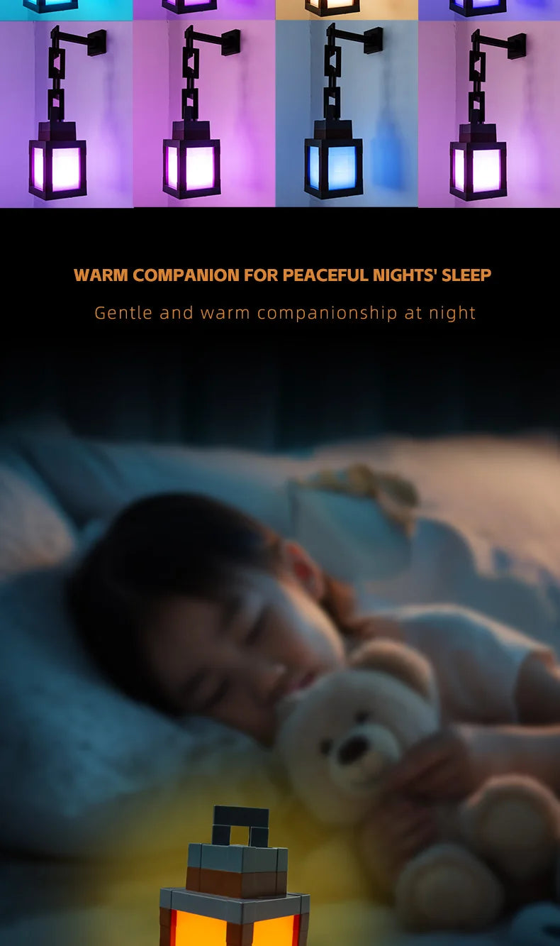 PixelGlow™ RGB Lantern — 16 Color Gaming & Bedroom Atmosphere Light